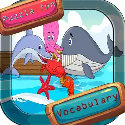 Sea animal vocabulary games puzzle - 学习英语词汇 益智游戏下载